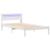 Cadru de pat cu headboard Alb 90 x 190 cm Lemn de pin masiv GartenMobel Dekor