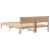 Cadru de pat cu headboard Maro 140 x 200 cm Lemn de pin masiv GartenMobel Dekor