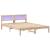 Cadru de pat cu headboard Maro 140 x 200 cm Lemn de pin masiv GartenMobel Dekor