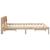 Cadru de pat cu headboard Maro 140 x 200 cm Lemn de pin masiv GartenMobel Dekor
