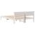 Cadru de pat cu headboard Alb 140 x 200 cm Lemn de pin masiv GartenMobel Dekor