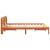 Cadru de pat Maroniu cerat 140 x 200 cm Lemn de pin masiv GartenMobel Dekor