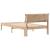 Cadru de pat cu headboard Maro 100 x 200 cm Lemn de pin masiv GartenMobel Dekor