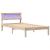 Cadru de pat cu headboard Maro 100 x 200 cm Lemn de pin masiv GartenMobel Dekor