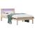 Cadru de pat cu headboard Maro 100 x 200 cm Lemn de pin masiv GartenMobel Dekor