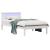 Cadru de pat cu headboard Alb 100 x 200 cm Lemn de pin masiv GartenMobel Dekor
