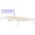 Cadru de pat cu headboard Alb 100 x 200 cm Lemn de pin masiv GartenMobel Dekor