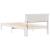 Cadru de pat cu headboard Alb 100 x 200 cm Lemn de pin masiv GartenMobel Dekor