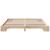 Cadru de pat natural 200 x 200 cm Lemn de pin masiv GartenMobel Dekor