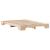 Cadru de pat natural 140 x 200 cm Lemn de pin masiv GartenMobel Dekor