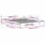 Cadru de pat natural 140 x 200 cm Lemn de pin masiv GartenMobel Dekor