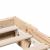 Cadru de pat natural 100 x 200 cm Lemn de pin masiv GartenMobel Dekor