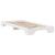 Cadru de pat Alb 100 x 200 cm Lemn de pin masiv GartenMobel Dekor