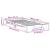 Cadru de pat Alb 90 x 200 cm Lemn de pin masiv GartenMobel Dekor