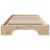 Cadru de pat natural 90 x 190 cm Lemn de pin masiv GartenMobel Dekor