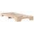 Cadru de pat natural 90 x 190 cm Lemn de pin masiv GartenMobel Dekor