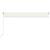 Copertină retractabilă manual cu LED, crem, 500x300 cm GartenMobel Dekor