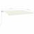 Copertină retractabilă manual cu LED, crem, 500x300 cm GartenMobel Dekor