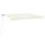 Copertină retractabilă manual cu LED, crem, 500x300 cm GartenMobel Dekor