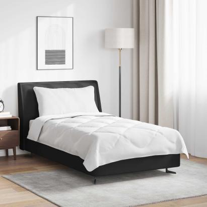 Duvet pentru Toate Sezoanele cu pernă 2 pcs Alb Microfibră GartenMobel Dekor