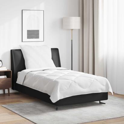 Duvet pentru Toate Sezoanele cu pernă 2 pcs Alb Microfibră GartenMobel Dekor