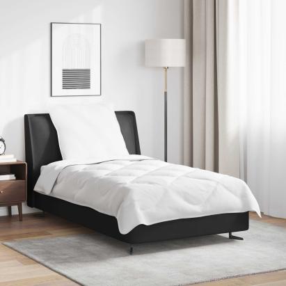 Pilotă cu pernă 2 pcs Alb Microfibră GartenMobel Dekor