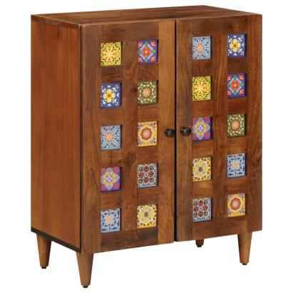 Bufet castan 60 x 33,5 x 75 cm Lemn de mango solid GartenMobel Dekor