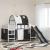 Alb și negru 90 x 201 cm GartenMobel Dekor