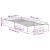 Cadru de pat Maro 100 x 210 cm Lemn de pin masiv GartenMobel Dekor