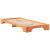 Cadru de pat de podea Maro 100 x 210 cm Lemn masiv de pin GartenMobel Dekor