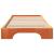 Cadru de pat de podea Maro 100 x 210 cm Lemn masiv de pin GartenMobel Dekor