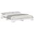 Cadru de pat Alb 180 x 210 cm Lemn de pin masiv GartenMobel Dekor