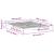 Cadru de pat Alb 160 x 220 cm Lemn de pin masiv GartenMobel Dekor