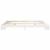 Cadru de pat Alb 200 x 220 cm Lemn de pin masiv GartenMobel Dekor