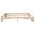 Cadru de pat natural 200 x 200 cm Lemn de pin masiv GartenMobel Dekor
