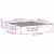 Cadru de pat natural 200 x 200 cm Lemn de pin masiv GartenMobel Dekor