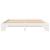 Cadru de pat Alb 200 x 200 cm Lemn de pin masiv GartenMobel Dekor