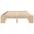 Cadru de pat natural 140 x 190 cm Lemn de pin masiv GartenMobel Dekor