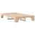 Cadru de pat natural 140 x 190 cm Lemn de pin masiv GartenMobel Dekor