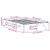 Cadru de pat Alb 140 x 190 cm Lemn de pin masiv GartenMobel Dekor