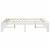 Cadru de pat Alb 150 x 200 cm Lemn de pin masiv GartenMobel Dekor