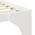 Cadru de pat Alb 150 x 200 cm Lemn de pin masiv GartenMobel Dekor