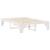 Cadru de pat Alb 150 x 200 cm Lemn de pin masiv GartenMobel Dekor