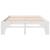 Cadru de pat Alb 150 x 200 cm Lemn de pin masiv GartenMobel Dekor