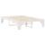 Cadru de pat Alb 150 x 200 cm Lemn de pin masiv GartenMobel Dekor