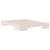 Cadru de pat de podea Alb 150 x 200 cm Lemn masiv de pin GartenMobel Dekor