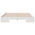 Cadru de pat de podea Alb 150 x 200 cm Lemn masiv de pin GartenMobel Dekor