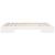 Cadru de pat de podea Alb 150 x 200 cm Lemn masiv de pin GartenMobel Dekor