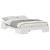 Cadru de pat de podea Alb 120 x 200 cm Lemn masiv de pin GartenMobel Dekor