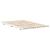 Cadru de pat de podea Alb 120 x190 cm Lemn masiv de pin GartenMobel Dekor